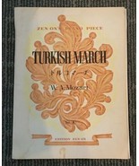 Turkish March W.A. Mozart Zen-on&#39;s Piano Piece Japanese Sheet Music - £7.43 GBP
