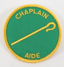 Vintage Chaplain Aide Green Insignia Round Boy Scouts BSA Position Patch - £9.04 GBP