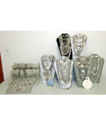 HUGE Jewelry Lot Vintage - New Estate Silver Tones Wearable 8 LBS  9 OZ - $166.65 CAD