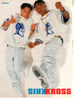 Kris Kross teen magazine pinup clipping dressed as twins Bravo magazine  - $3.50