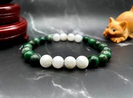 Nigerian Handmade Flag Color Gemstone Beaded Bracelet, Men's and Women's... - $26.12