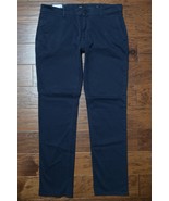 HUGO BOSS Homme Schino Slim Fit Coton Extensible Bleu Foncé Kaki Pantalo... - $87.72 CAD