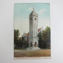 Antique Richmond Indiana Postcard First Presbyterian Church - £7.98 GBP