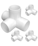 Formufit 1&quot; 4-Way Tee Furniture Grade Pvc Fitting In White, Made In Usa,, 4 - £31.76 GBP