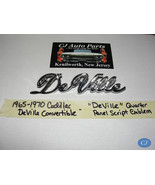 NEW 1965-1970 CADILLAC CONVERTIBLE &quot;DEVILLE&quot; QUARTER PANEL FENDER SCRIPT... - $909.39 MXN