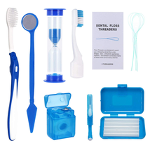 Braces Cleaning Kit for Teeth, Portable Orthodontic Toothbrush Kit Oral Care Den - £9.92 GBP