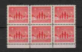 Canada  -  SC#434p Block/6 Mint NH  -  3 cent  Star of Bethlehem  issue  - £1.15 GBP