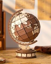 Rolife 3D Wooden Globe Puzzle Model Kit 277 Pcs Vintage Wood Building Set - $201.97 MXN Rolife 3D Wooden Globe Puzzle Model Kit 277 Pcs Vintage Wood Building Set - $201.97 MXN
