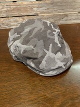 Kangol Mens Scally Cap Newsboy Hat L/XL White Gray Camouflage Rare - $29.70