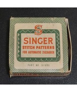 Vintage Singer Stitch Patterns Set 2 for Automatic Zigzagger 161008 Red ... - $49.40 CAD