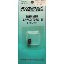 2 Trimmer Capacitors Archer Electronic Parts 5-60pf NOS Japan Radio Shack - £6.92 GBP