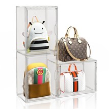 Clear Handbag Storage Organizer, 3 Packs Acrylic Display Case For Handbag/Purse  - £47.44 GBP