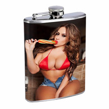 Colorado Pin Up Girls D13 Flask 8oz Stainless Steel Hip Drinking Whiskey - £11.64 GBP