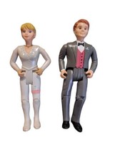 Fisher Price Loving Family Bride and Groom Figures Doll House Vintage 1999  - $17.99