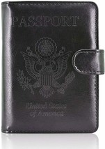 Passport Holder Cover, Travel Passport Wallet Case w/RFID Blocking - £10.25 GBP