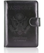 Passport Holder Cover, Travel Passport Wallet Case w/RFID Blocking - $17.55 CAD