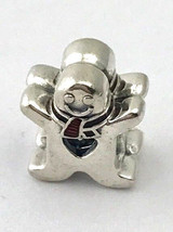 Authentic PANDORA Sweet Gingerbread Charm, Silver w/ Red Enamel 792002EN07 New - £23.53 GBP