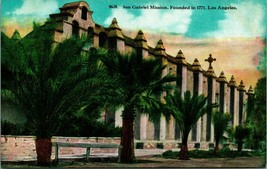 San Gabriel Mission Wall Los Angeles California CA UNP 1910s DB Postcard - $3.91