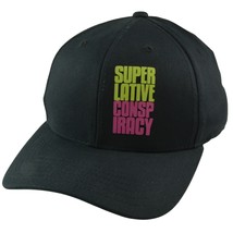 WeSC Superlative Conspiracy Logo Black OSFM Flex Fit Hat  - £18.57 GBP