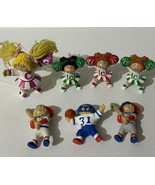 Vintage 1984 Cabbage Patch Kids Mini Dolls Lot of 7 Cheerleader Rare 3” PVC - £18.41 GBP