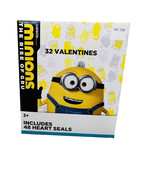 32 Valentines The Minions The Rise Of Gru/48 Heart Seals - $155.62 MXN