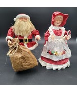 Vintage 10” MBCA Band Creations Christmas Mr. &amp; Mrs. Santa Clause Taiwan... - $734.92 MXN