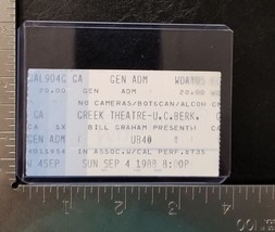 UB40  - VINTAGE GREEK THEATRE SEPTEMBER 4, 1988 CONCERT TICKET STUB - £7.46 GBP