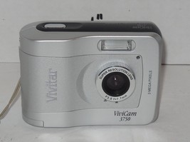 Vivitar ViviCam 3750 3.1MP Digital Camera Silver Tested Works - $34.65