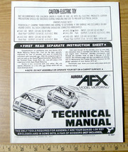 8pg 1978 Aurora Afx Magna-traction G+ G-PLUS Ho Slot Car Technical Manual Guide - £3.91 GBP