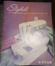 Singer Stylist 734 &amp; 774 Instruction Users Manual Used Complete - $12.50
