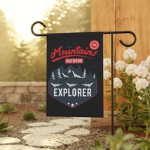 Hand-drawn Mountains &amp; Forest Banner - Great Outdoors Decor for Explorer... - $19.57+