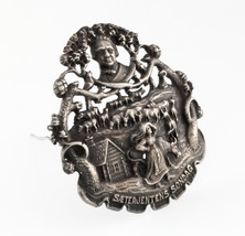 Magnifique Scandinave Aksel Holmsen 830 Argent Broche ! 41.4gr - $5,841.53 MXN