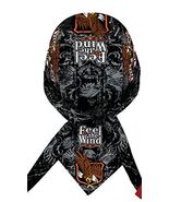 CAPSMITH DANBANNA DOORAG DELUXE FEEL THE WIND EAGLE MOTORCYCLE SKULL CAP - €9,02 EUR