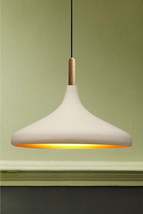 White Champion Wooden Single Chandelier Pendant Lamp Living Room Kitchen Cafe Bo - £62.12 GBP