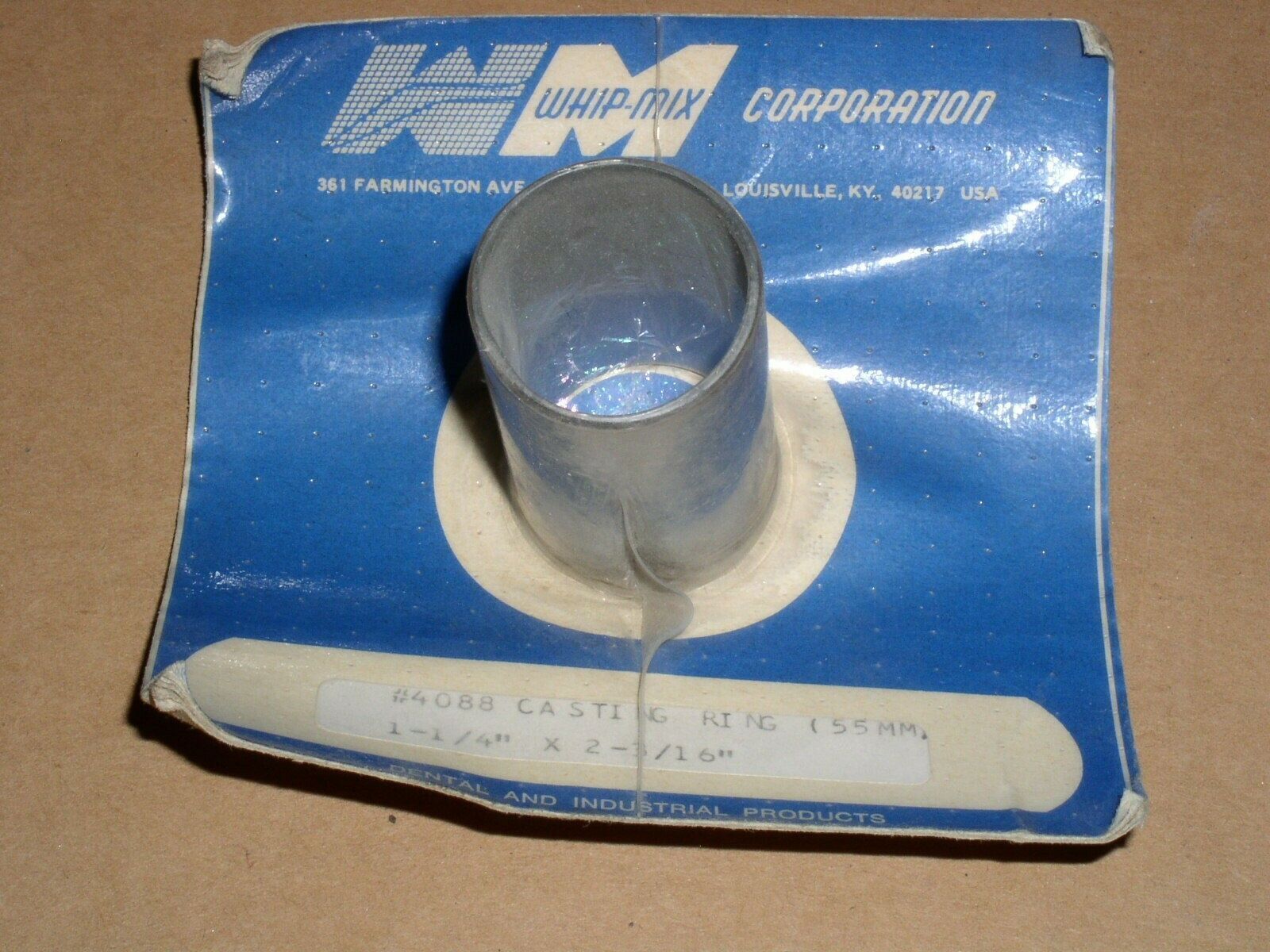 Whip Mix Dental Lab Casting Ring No 4088 1.25 Inch Diameter New Unused S... - $15.99