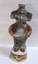 Jim Beam 100 Month Elephant Decanter 1960 Republican Regal China Tax Stamp Empty - $29.67