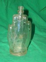 1931 Old Glass Bottle Gypsy Hand Cologne Perfume Depression Era Patent Heil Vtg - £226.35 GBP