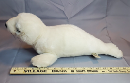 Harp Seal Pup Plush Toy Arctic Marine Animal White 19 in. Westcliff Collection - $19.75