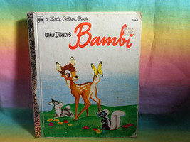 Vintage 1979 Disney&#39;s Bambi Little Golden Book Hardcover - £2.32 GBP