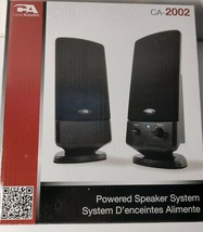 Cyber Acoustics CA-2002 multimedia desktop computer speakers - $14.03