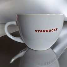 Starbucks Coffee Mug 18 Fluid Ounces White Red Large Tea Basic Cup - £6.93 GBP