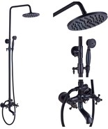 The Rozin Oil Rubbed Bronze Outdoor Shower Faucet Set Is A Complete, And... - £128.68 GBP