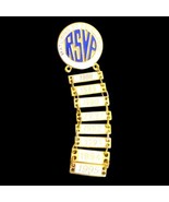 RSVP Maturing to Excellence 1&quot; Metal Pinback with Hanging 1988 to 1995 B... - £7.33 GBP