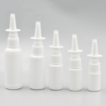 10 Pcs Empty Nasal Spray Plastic Bottles Pump Sprayer White 10ml 15ml 20... - £4.41 GBP