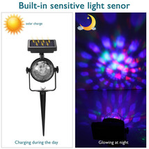 Solar Xmas Spot Lights Led Colour Changing Projection Stake Garden Light Outdoor - £31.95 GBP