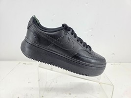 Nike Court Vision Alta Women’s Platform Casual Sneakers Triple Black Sz 9.5 - $46.30