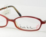Vintage Nicole Miller Hip Hugger 014 Rojo Multicolor Único Gafas 48-15-140 - $57.65