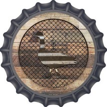 Corrugated Duck on Wood Novelty Metal Bottle Cap BC-1023 - £17.50 GBP