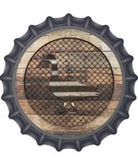 Corrugated Duck on Wood Novelty Metal Bottle Cap BC-1023 - $30.02 CAD