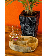 Lantern Bowl Decor Tealight Platter Snack Dish Candle Pastry Tray Glass - $665.43 MXN+